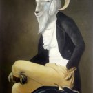 prtrait of goat Poncelet 20x24 in. stretched Oil Painting Canvas Art Wall Decor modern001 prtrait of goat Poncelet 20x24 in. stretched Oil Painting Canvas Art Wall Decor modern001