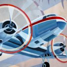 Plane 20x24 in. stretched Oil Painting Canvas Art Wall Decor modern02D