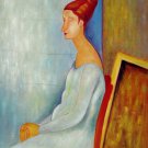 Rep. Amedeo Modigliani 20x24 in. stretched Oil Painting Canvas Art Wall Decor modern04D