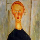 Rep. Amedeo Modigliani 20x24 in. stretched Oil Painting Canvas Art Wall Decor modern11D