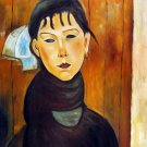 Rep. Amedeo Modigliani 20x24 in. stretched Oil Painting Canvas Art Wall Decor modern015