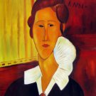 Rep. Amedeo Modigliani 20x24 in. stretched Oil Painting Canvas Art Wall Decor modern016
