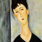 Rep. Amedeo Modigliani 20x24 in. stretched Oil Painting Canvas Art Wall Decor modern017