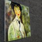 Rep. Amedeo Modigliani 20x24 in. stretched Oil Painting Canvas Art Wall Decor modern018