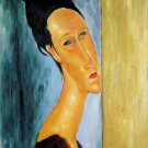 Rep. Amedeo Modigliani 20x24 in. stretched Oil Painting Canvas Art Wall Decor modern021