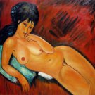 Rep. Amedeo Modigliani 20x24 in. stretched Oil Painting Canvas Art Wall Decor modern025