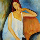 Rep. Amedeo Modigliani 20x24 in. stretched Oil Painting Canvas Art Wall Decor modern026