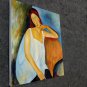 Rep. Amedeo Modigliani 20x24 in. stretched Oil Painting Canvas Art Wall Decor modern026