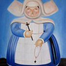 Rep. Fernando Botero 20x24 in. stretched Oil Painting Canvas Art Wall Decor modern128