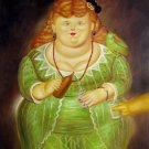 Rep. Fernando Botero 20x24 in. stretched Oil Painting Canvas Art Wall Decor modern150