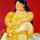 Rep. Fernando Botero 20x24 in. stretched Oil Painting Canvas Art Wall Decor modern155