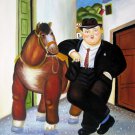 Rep. Fernando Botero 20x24 in. stretched Oil Painting Canvas Art Wall Decor modern156