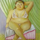 Rep. Fernando Botero 20x24 in. stretched Oil Painting Canvas Art Wall Decor modern159