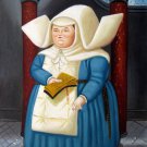 Rep. Fernando Botero 20x24 in. stretched Oil Painting Canvas Art Wall Decor modern67D