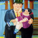 Rep. Fernando Botero 20x24 in. stretched Oil Painting Canvas Art Wall Decor modern73D