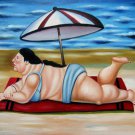 Rep. Fernando Botero 20x24 in. stretched Oil Painting Canvas Art Wall Decor modern83D