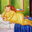 Rep. Fernando Botero 20x24 in. stretched Oil Painting Canvas Art Wall Decor modern87D