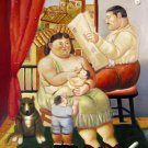 Rep. Fernando Botero 20x24 in. stretched Oil Painting Canvas Art Wall Decor modern89D