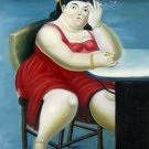 Rep. Fernando Botero 20x24 in. stretched Oil Painting Canvas Art Wall Decor modern90D