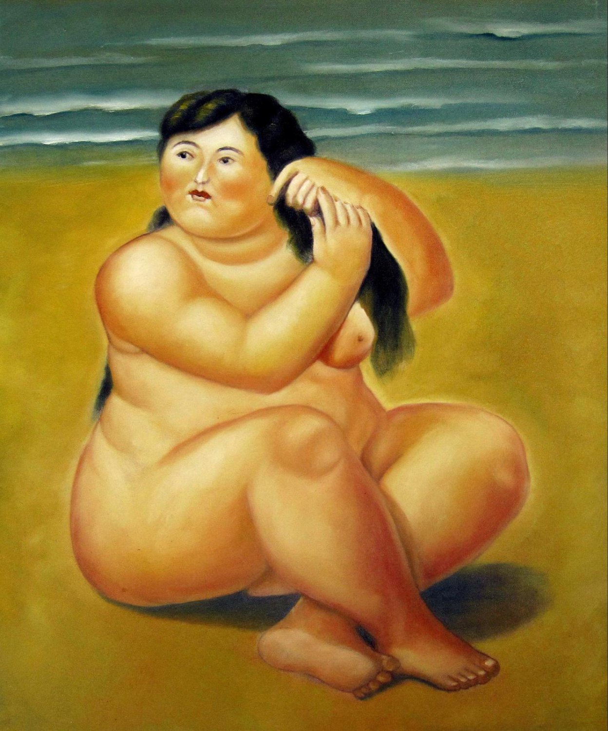 Rep. Fernando Botero 20x24 in. stretched Oil Painting Canvas Art Wall Decor modern91D