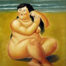 Rep. Fernando Botero 20x24 in. stretched Oil Painting Canvas Art Wall Decor modern91D