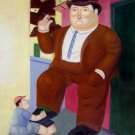 Rep. Fernando Botero 20x24 in. stretched Oil Painting Canvas Art Wall Decor modern93D