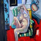 Rep. Henri Matisse 20x24 in. stretched Oil Painting Canvas Art Wall Decor modern07D