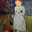 Rep. Pablo Picasso 20x24 in. stretched Oil Painting Canvas Art Wall Decor modern02D