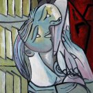 Rep. Pablo Picasso 20x24 in. stretched Oil Painting Canvas Art Wall Decor modern006