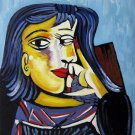 Rep. Pablo Picasso 20x24 in. stretched Oil Painting Canvas Art Wall Decor modern012