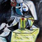 Rep. Pablo Picasso 20x24 in. stretched Oil Painting Canvas Art Wall Decor modern015