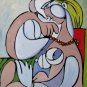 Rep. Pablo Picasso 20x24 in. stretched Oil Painting Canvas Art Wall Decor modern019
