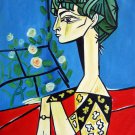 Rep. Pablo Picasso 20x24 in. stretched Oil Painting Canvas Art Wall Decor modern21D