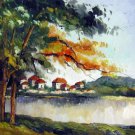 Rep. Paul Cezanne 20x24 in. stretched Oil Painting Canvas Art Wall Decor modern009