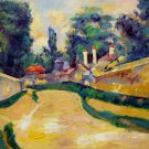 Rep. Paul Cezanne 20x24 in. stretched Oil Painting Canvas Art Wall Decor modern027