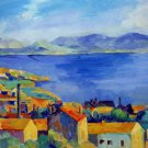 Rep. Paul Cezanne 20x24 in. stretched Oil Painting Canvas Art Wall Decor modern53D