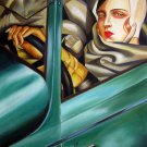 Rep. Tamara De Lempicka 20x24 in. stretched Oil Painting Canvas Art Wall Decor modern011