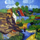 Rep. Vencent Van Gogh 20x24 in. stretched Oil Painting Canvas Art Wall Decor modern119