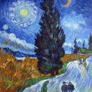 Rep. Vencent Van Gogh 20x24 in. stretched Oil Painting Canvas Art Wall Decor modern24D