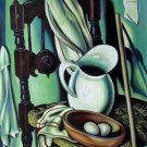 Rep. Tamara De Lempicka 20x24 in. stretched Oil Painting Canvas Art Wall Decor modern04D
