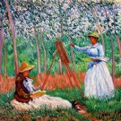 Rep. Claude_Monet 20x24 in. stretched Oil Painting Canvas Art Wall Decor modern11D