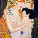 Rep. Gustav Klimt 20x24 in. stretched Oil Painting Canvas Art Wall Decor modern105