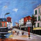 Rep. Maurice Utrillo 20x24 in. stretched Oil Painting Canvas Art Wall Decor modern05D