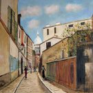 Rep. Maurice Utrillo 20x24 in. stretched Oil Painting Canvas Art Wall Decor modern07D