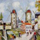 Rep. Maurice Utrillo 20x24 in. stretched Oil Painting Canvas Art Wall Decor modern08D
