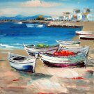 Boat 20x24 in. stretched Oil Painting Canvas Art Wall Decor modern102