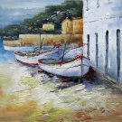 Boat 20x24 in. stretched Oil Painting Canvas Art Wall Decor modern111