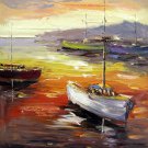 Boat 20x24 in. stretched Oil Painting Canvas Art Wall Decor modern116