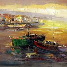 Boat 20x24 in. stretched Oil Painting Canvas Art Wall Decor modern118