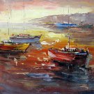 Boat 20x24 in. stretched Oil Painting Canvas Art Wall Decor modern120